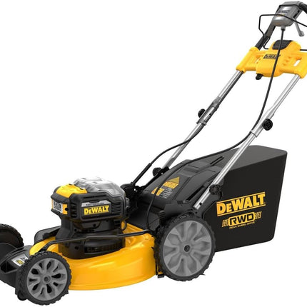 DEWALT 20V MAX Lawn Mower, Cordless, Rear Wheel Drive, Self-Propelled with Batteries & Charger (DCMWSP255Y2)