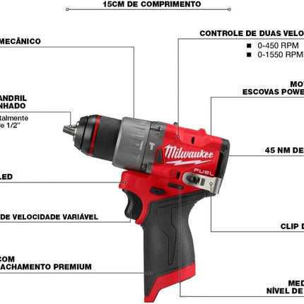 Milwaukee Electric - M12 Fuel. 1/2 Hammer Drill-Driver