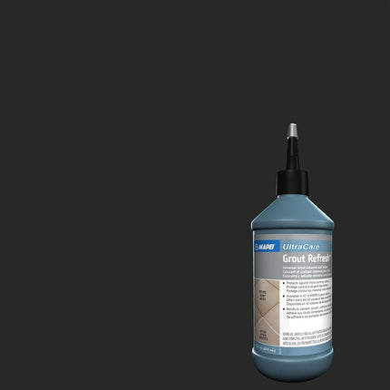 MAPEI UltraCare Grout Refresh 5118 Jet Black, Universal Grout Colorant & Sealer, 8 oz Bottle