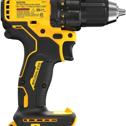 Dewalt DCD793B 20V MAX Brushless 1/2 in. Cordless Compact Drill Driver (Tool Only)