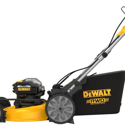 DEWALT 20V MAX Lawn Mower, Cordless, Rear Wheel Drive, Self-Propelled with Batteries & Charger (DCMWSP255Y2)
