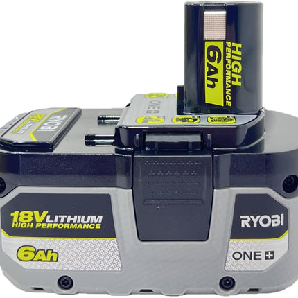 Ryobi P193 18 Volt 6.0 Ah ONE+ Lithium-Ion LITHIUM+ HP High Capacity Compact Battery