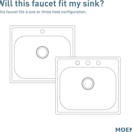 Moen Renzo Spot Resist Stainless One-Handle Pullout Kitchen & Laundry Faucet with Power Clean – CA87316SRS