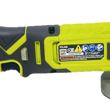 RYOBI PCL445B ONE+ 18V Cordless 4-1/2 in. Angle Grinder (Tool Only)