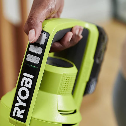 RYOBI 18 V ONE+ RSV18-0 Cordless Floor Vacuum Cleaner (30 AirWatt Suction Power, 820 l/min Airflow, 24 cm Wide Floor Nozzle, without Battery and Charger), Green