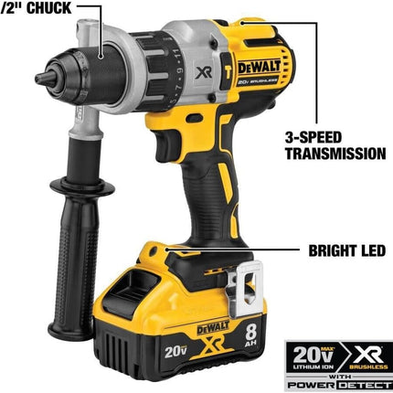 DEWALT 20V MAX XR Cordless Hammer Drill, Power Direct, Tool Only (DCD998B)