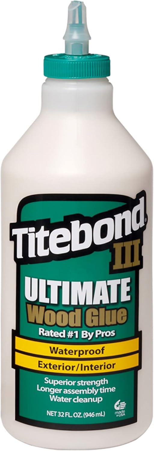 Titebond III Ultimate Waterproof Wood Glue, Quart