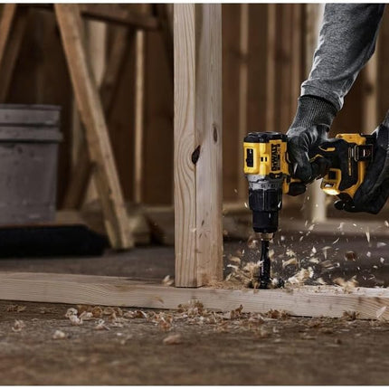 DEWALT 20V MAX Hammer Drill, 1/2", Cordless and Brushless, Compact With 2-Speed Setting, Bare Tool Only (DCD805B)