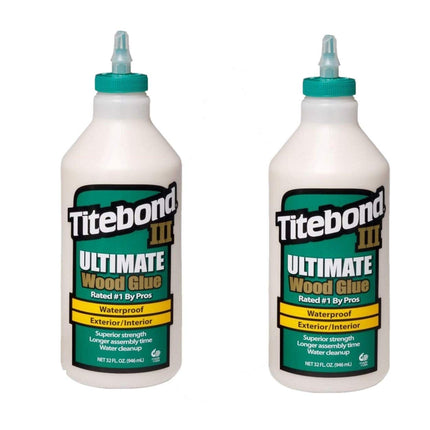 Titebond 1415 III Ultimate Waterproof Wood Glue, 32 oz Bottles, 2-Pack