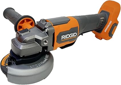 RIDGID 18V Brushless Cordless 4-1/2 in. Paddle Switch Angle Grinder (Tool Only)