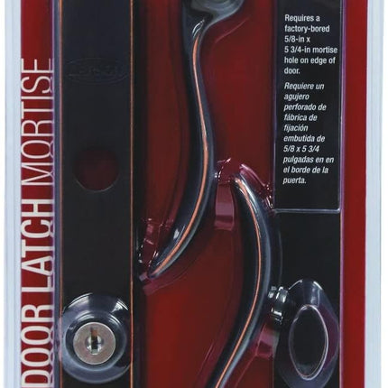 Larson Revere Mortise Storm Door Handle Set with Keyed Deadbolt, Aged Bronze