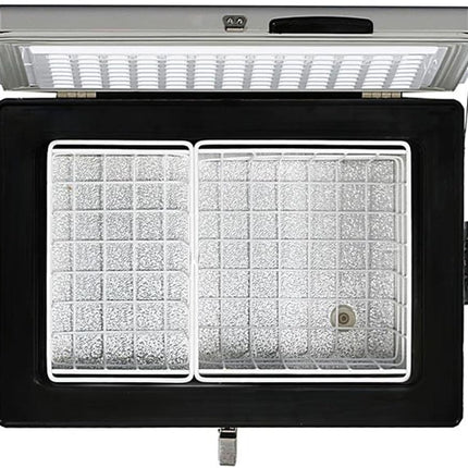 Whynter FM-65G 65 Quart Portable Refrigerator and Deep, AC 110V/ DC 12V, Real Chest Freezer for Car, Home, Camping, and RV with-8°F to 50°F Temperature Range, Gray, One Size