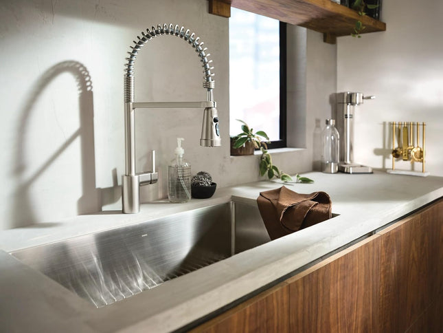 Moen Align F5923SRS Spot Resist Stainless 3-in-1 Water Filtration Pull-Down Kitchen Faucet