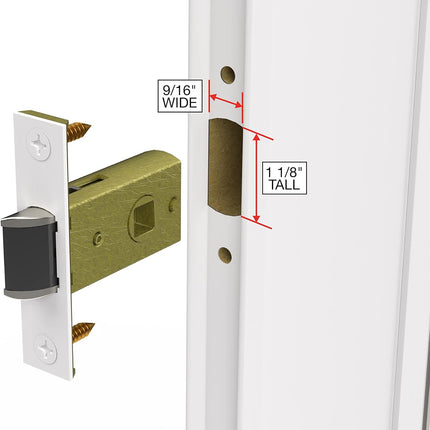 Larson M2 Mortise Brass Storm Door Handle Set with Keyed Deadbolt