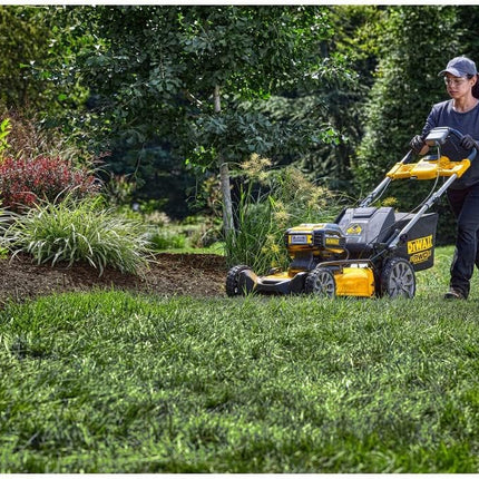 DEWALT 20V MAX Lawn Mower, Cordless, Rear Wheel Drive, Self-Propelled with Batteries & Charger (DCMWSP255Y2)