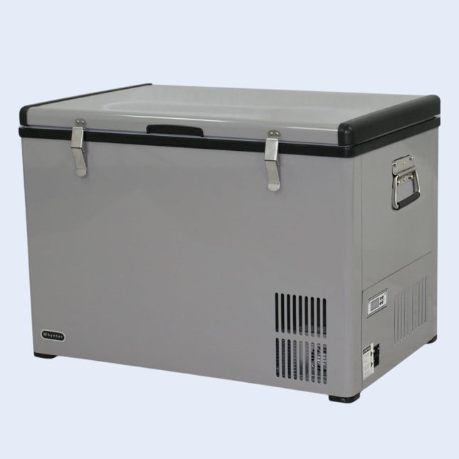 Whynter FM-65G 65 Quart Portable Refrigerator and Deep, AC 110V/ DC 12V, Real Chest Freezer for Car, Home, Camping, and RV with-8°F to 50°F Temperature Range, Gray, One Size